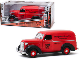 1939 Chevrolet Panel Truck Red &quot;Phillips 66&quot; (Phillips Petroleum Co. Geological  - £37.69 GBP