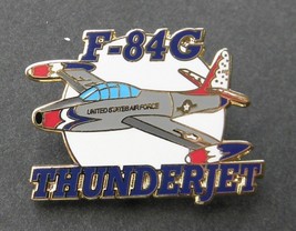 Air Force Thunderjet F-84G Aircraft Lapel Pin Badge 1.25 Inches - £4.40 GBP