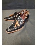 TODS Black Leather Heels With Beige Tassel Pumps Shoes Size 37/ 6.5 - €55,11 EUR