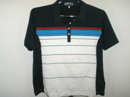 Womens Nike Golf Fit Dry Dark Navy Striped Polo XL Extra Large (16-18) - $29.69
