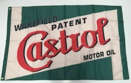 Castrol Wakefield Style 2 Banner Flag Motor Oil Car Workshop Mechanic Patent 3x5 - £12.77 GBP