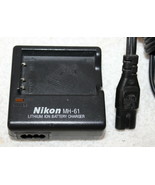 Nikon MH-61 OEM Camera Battery Charger Complete w/ AC Power Cord ~ Used - $9.99