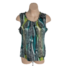 East 5th Classy Cute Shirt Blouse ~ Sz XL ~ Green ~ Sleeveless - £13.66 GBP