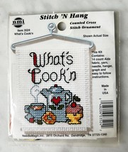 What&#39;s Cook&#39;n Stitch &#39;N Hang Ornament Counted Cross Stitch Kit - NeedleM... - £5.28 GBP