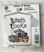What&#39;s Cook&#39;n Stitch &#39;N Hang Ornament Counted Cross Stitch Kit - NeedleM... - £5.26 GBP