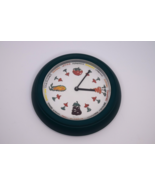 Vintage 1993 Umbra Wall Clock w/ Vegetables Green Plastic Tested Works - $456.30 MXN