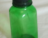 Owens Illinois Duraglass Medicine Bottle Emerald Green Glass 8 oz. - £10.25 GBP