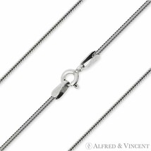 Dragon Bone Link 1.2mm Wheat Chain Necklace Oxidized .925 Italy Sterling Silver - £20.59 GBP+