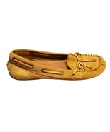 Lucky Brand LP-Abelle2 Flat Moccasins Womens Size 7M Tan Suede Leather S... - $44.43
