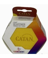 Catan Hexatower Dice Premium Tower Storage Yellow Gold Official Accessor... - £17.79 GBP