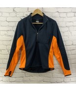 Nike Sphere Thermal Jacket Mens Sz M Blue Orange 1/3 Zip Thumb Holes - £27.18 GBP
