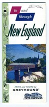 1956 To and Through New England Brochure Trips and Tours By Greyhound  - $27.69