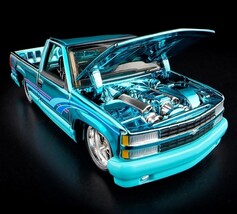 Hot Wheels 1990 Chevy 454 SS JCP12 RLC EXCLUSIVE Red Line Club Teal image 3
