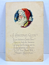 Antique 1924 A Christmas Query Santa Claus Frohna Southeast Missouri pos... - $4.74