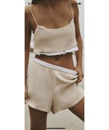 ZARA satin Poplin Shorts Size L - $23.80 CAD