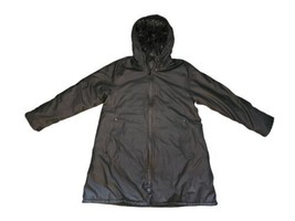 Stutterheim Stockholm Black Men’s Unisex Long Zip Front Raincoat Size Small - $118.75