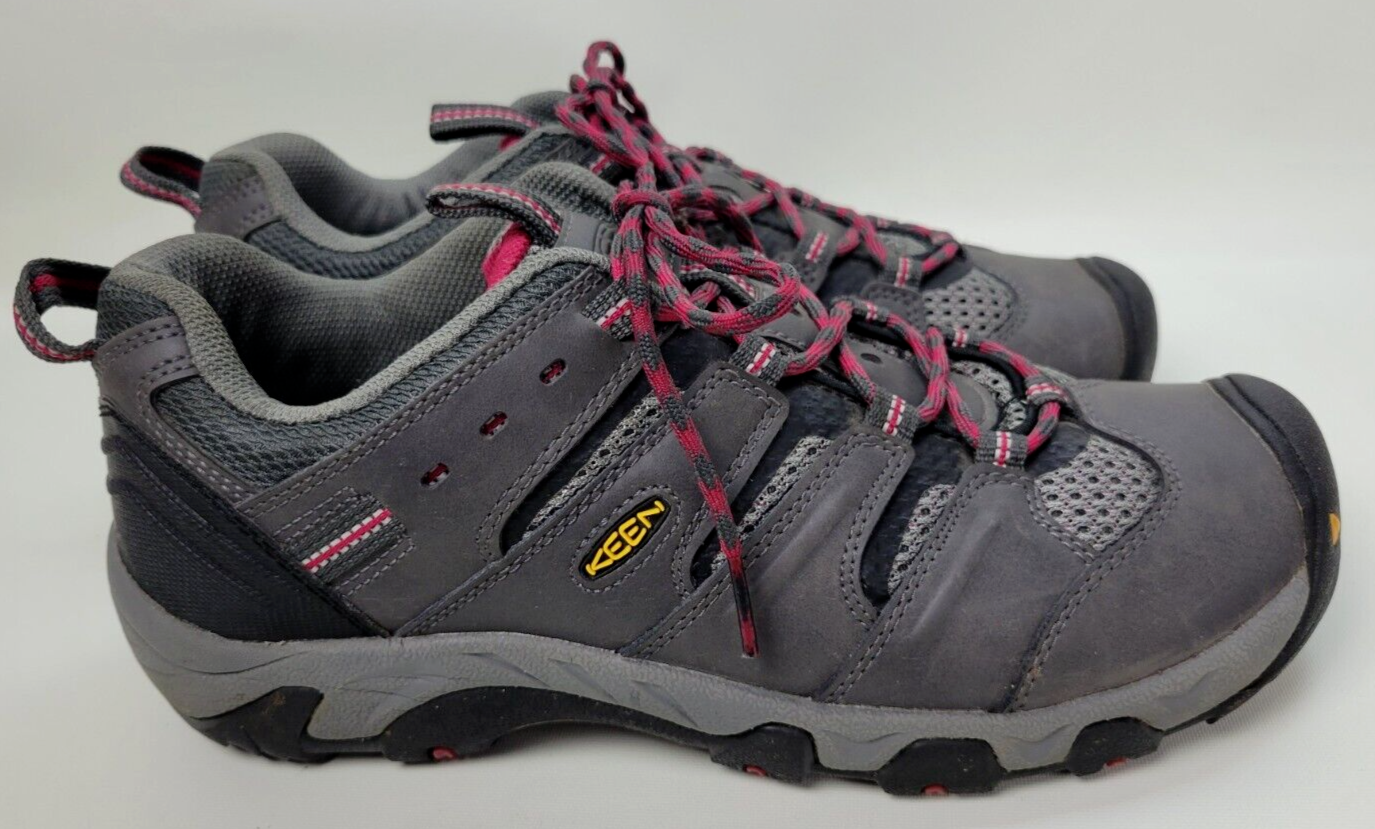 Primary image for Keen Womens Koven Gray Pink Trail Hiking Shoes 1011829 Sz 10