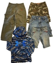 Boys 8 Clothes Lot of 5 pcs Carhartt Jeans Shorts Levis Under armour Wrangler - £34.87 GBP