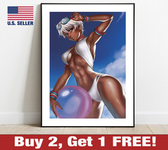 Street Fighter 4 Elena Poster 18&quot; x 24&quot; Print Game Room Wall Art Decor Swimsuit - £10.53 GBP