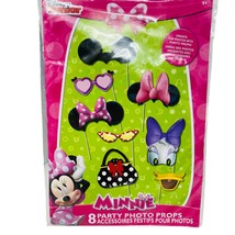 Disney Junior Minnie Mouse 8 Party Photo Props for Birthday/Party - £3.86 GBP