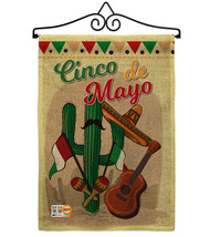 Fiesta Cinco de Mayo Burlap - Impressions Decorative Metal Wall Hanger Garden Fl - £27.15 GBP