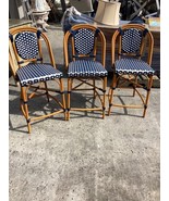 Mid-Century Black &#39;Navy&#39; Style Bar Stool Cafe Chair In-Outdoor Commercia... - $3,219.29 MXN