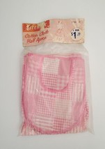 Vintage Premier Cotton Cloth Half Apron New Old Stock Pink 1960-70s - £31.31 GBP