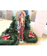 LENOX COLLECTIBLE  PENCIL FIGURINE OLD WORLD SANTA WITH LANTERN 1995 13&quot;... - $32.62