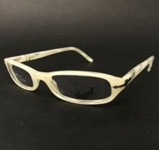 Persol Eyeglasses Frames 2851-V 760 Pearl Ivory Rectangular Full Rim 51-19-145 - £87.98 GBP