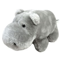 Pier 1 Hippo Gray Plush Toy Stuffed Animal 7.5&quot; Hippopotamus Retired - £27.48 GBP