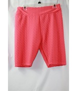 NWT NIP Salmon Pink Orange Polyhymnia Rear Enforced Biker Shorts 1X  - £11.36 GBP