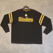 NFL Team Apparel Long Sleeve Varsity T-Shirt Pittsburgh Steelers Mens 2X... - £10.36 GBP