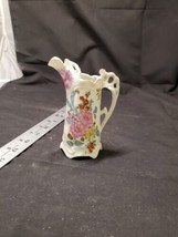 Vintage Royal Crown Hand Painted Floral Creamer Pitcher 5&quot; - £8.11 GBP