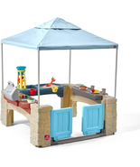 All around Playtime Patio with Canopy Playset – Shaded Outdoor Playhouse... - $388.23 CAD