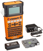 Brother Pte300 Handheld Industrial Laminate Label Printer, Orange, Up To 18Mm - $152.98
