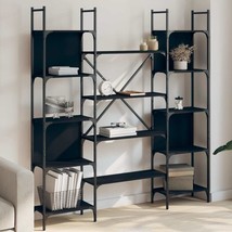 Industrial Wooden Large Open Bookcase Bookshelf Shelving Storage Unit Sh... - $132.45+