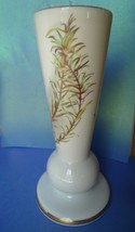 Vintage Finland Pottery ARABIA White VASE Floral Butterfly pattern Gold ... - £35.61 GBP