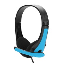 3 Colors Wired Gaming Headphones Over-ear Stereo Bass blue - £13.33 GBP