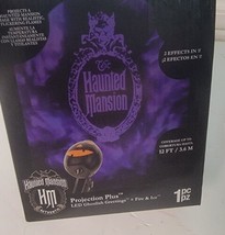 Disney The Haunted Mansion Projection Plus Fire And Ice! LED Ghoulish Greetings - £51.15 GBP