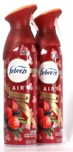 2 Febreze Air 8.8 Oz Limited Edition Fresh Twist Cranberry Air Refresher Spray - £19.17 GBP