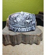 Siskiyou Leather and Buckle Co Wyoming 1982 Belt Buckle VTG USA - $55.72 CAD