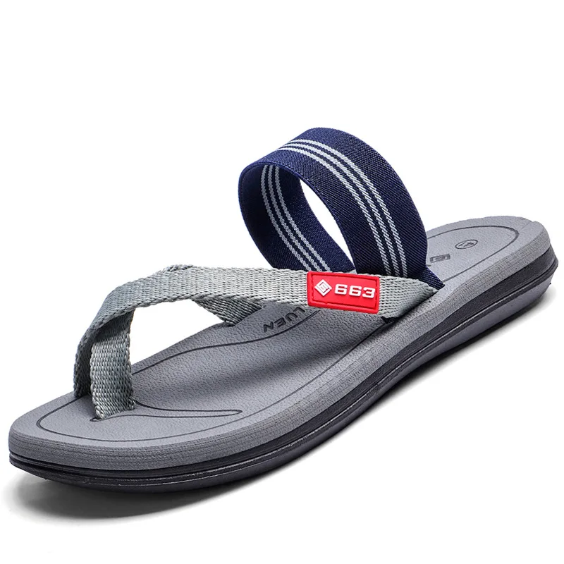 Summer Fashion Flip Flops Man Tongs Slippers Home Mage Men Shoes Soft  Men&#39;s San - £38.68 GBP