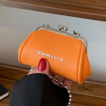 2023 New Fashion Women&#39;s Mini Chain  Bags  Female Orange Blue Party Clutch Clip  - £56.40 GBP
