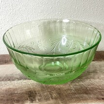 Vintage Indiana Tiara Glass Chantilly Green Sandwich Punch Bowl +12 Cups + Ladle - £109.87 GBP