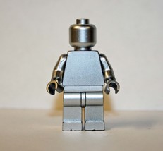 Silver Metallic blank plain Minifigure US Toy - £4.39 GBP