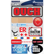 Reminisce Signature Series Dimensional Stickers 4.5&quot;X6&quot;  -Doctor - £9.47 GBP