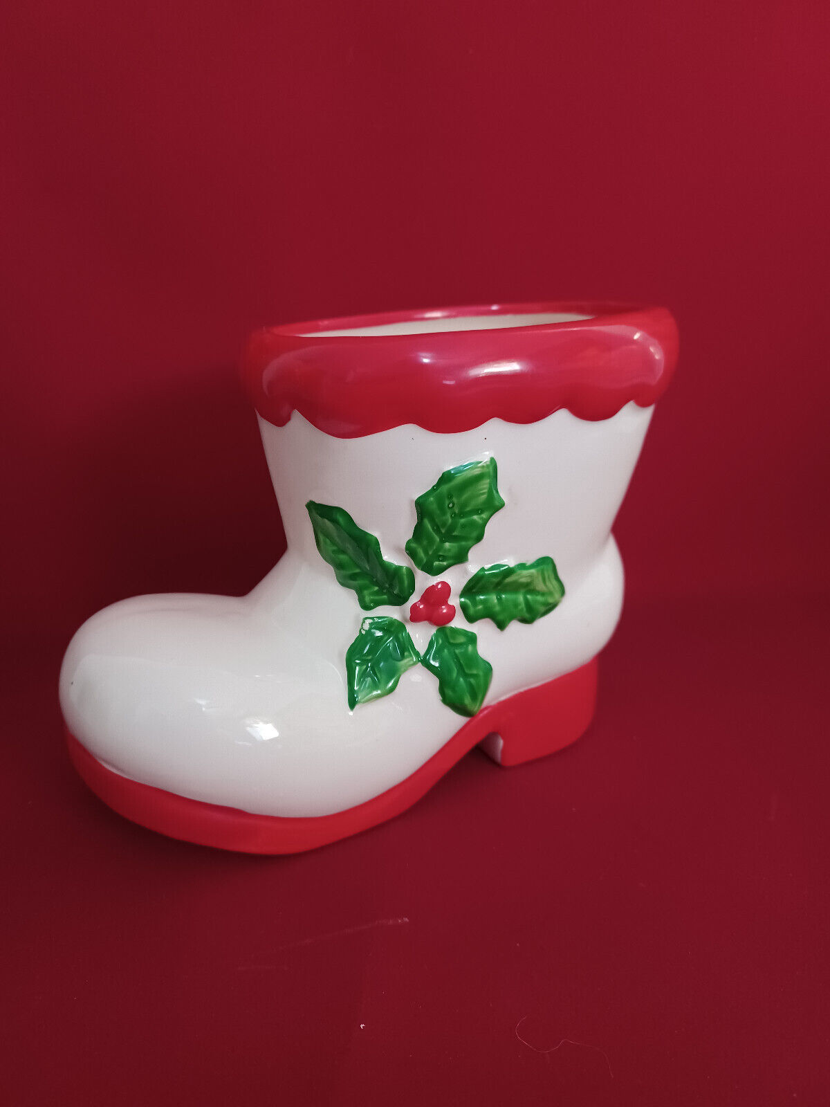 Planter Santas Boot Parma by AAI MCM Retro Old World Christmas Holiday Décor - $29.02