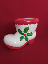 Planter Santas Boot Parma by AAI MCM Retro Old World Christmas Holiday D... - $29.02