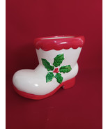 Planter Santas Boot Parma by AAI MCM Retro Old World Christmas Holiday D... - €24,75 EUR