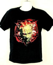 Vintage 90s Slayer Men&#39;s T-Shirt Medium Graphic Short Sleeve Black  - £118.99 GBP